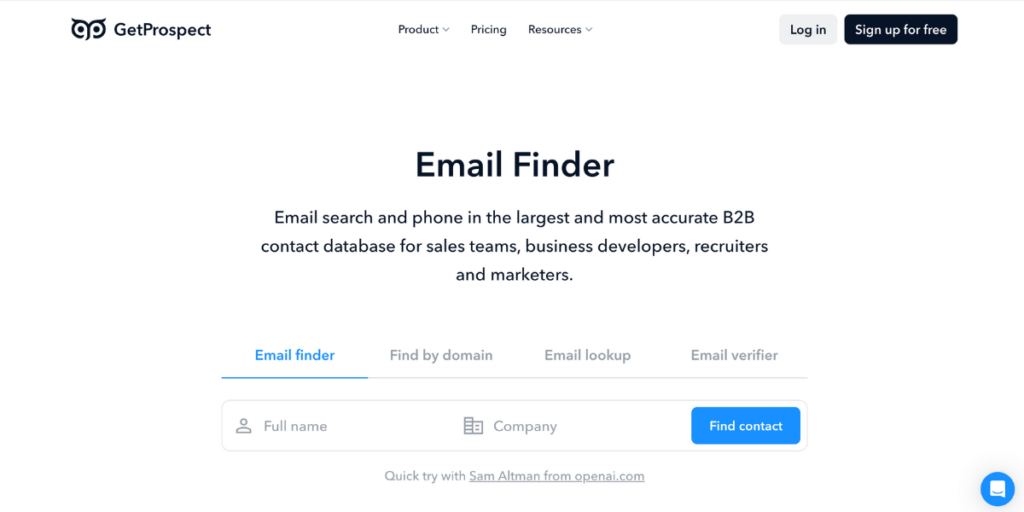 GetProspect Email Finder