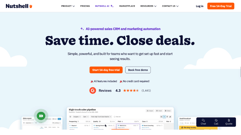 11 Best CRM For Marketing Agencies In 2026 11 Nutshell CRM